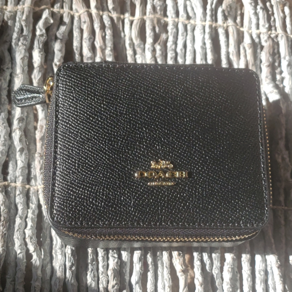 Coach Leather jewelry box